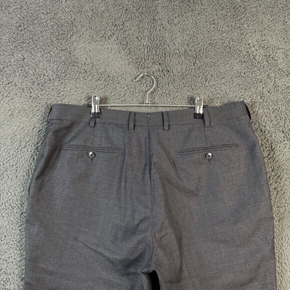 Suitsupply Pants Mens 36x29 Gray Brescia Slim Fit Super 110s VBC Wool Formal - Picture 8 of 14
